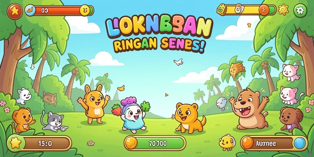 Tampilan awal game 6CF yang memukau.