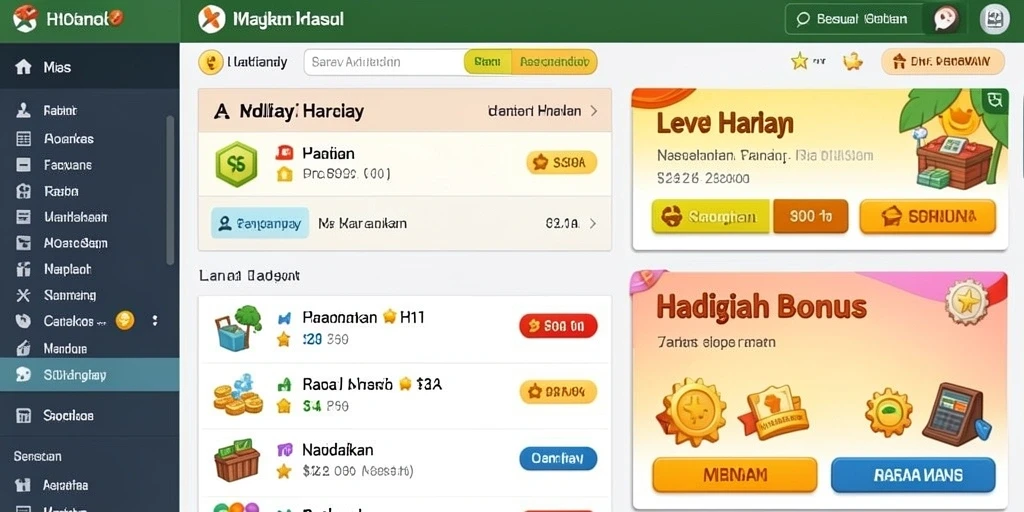 Tampilan antarmuka yang intuitif dan menarik.
