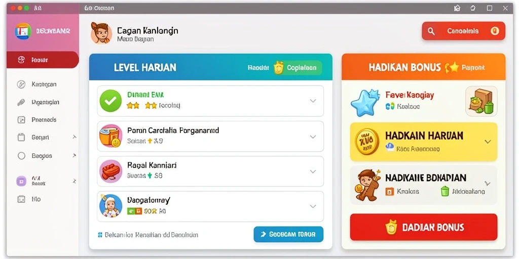Screenshot tampilan karakter dalam game.