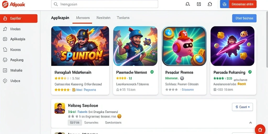 Tampilan utama aplikasi LUCKSVIP dengan semua pilihan permainan.