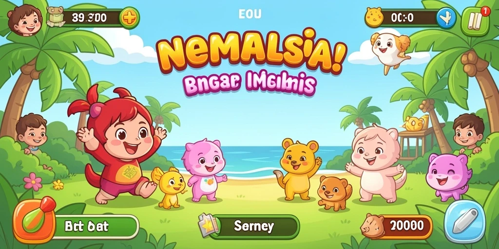 Screenshot menunjukkan tampilan antarmuka permainan yang intuitif.