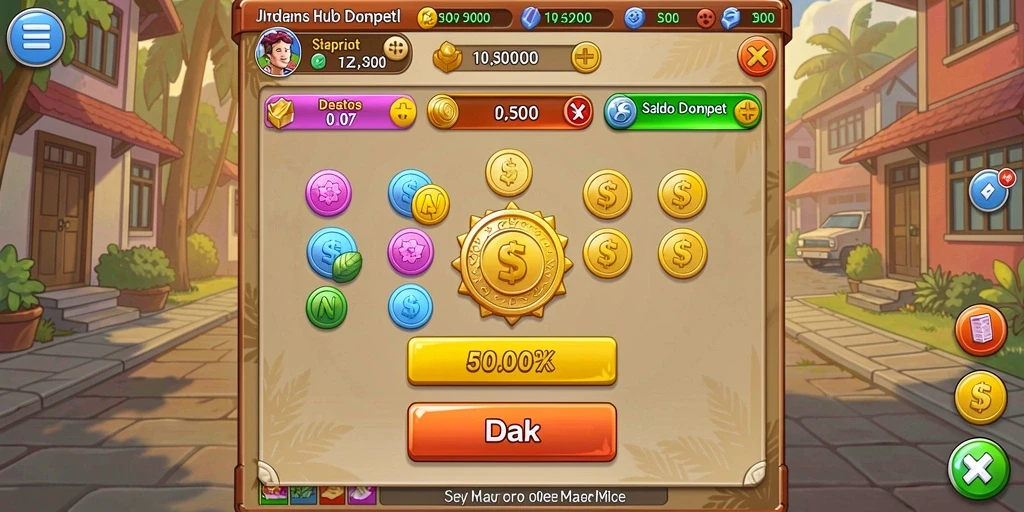 Tampilan menu utama yang menarik dan mudah digunakan.
