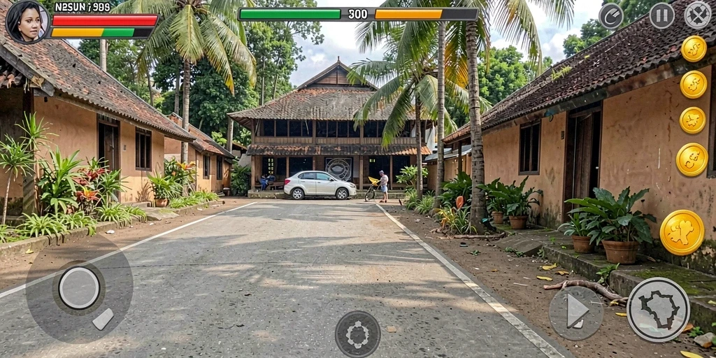 Tangkapan layar menampilkan karakter utama dalam aksi.