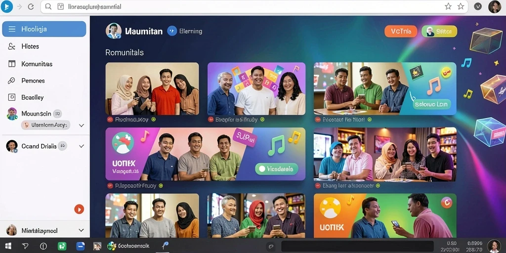 Tampilan antarmuka yang sederhana namun menarik.